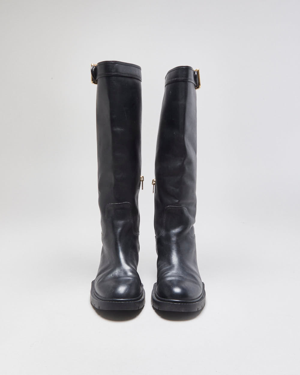 Coach Lilli Leather Riding Boots - UK6