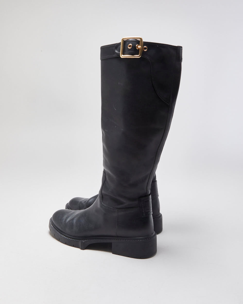 Coach Lilli Leather Riding Boots - UK6