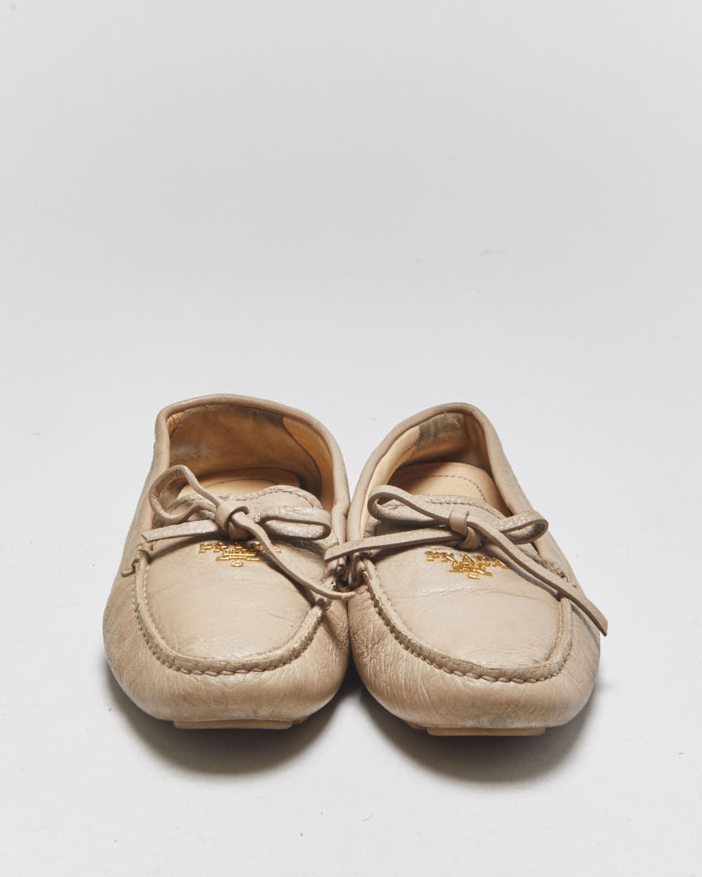 Prada Saffiano Leather Loafers - UK3.5