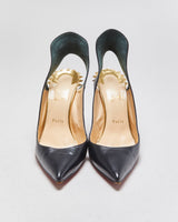Christian Louboutin Survivita Spiked Leather Slingback 10 Pumps - UK8