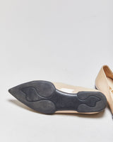 Prada Patent Leather Pointed Toe Bow Ballet Flats - UK3.5