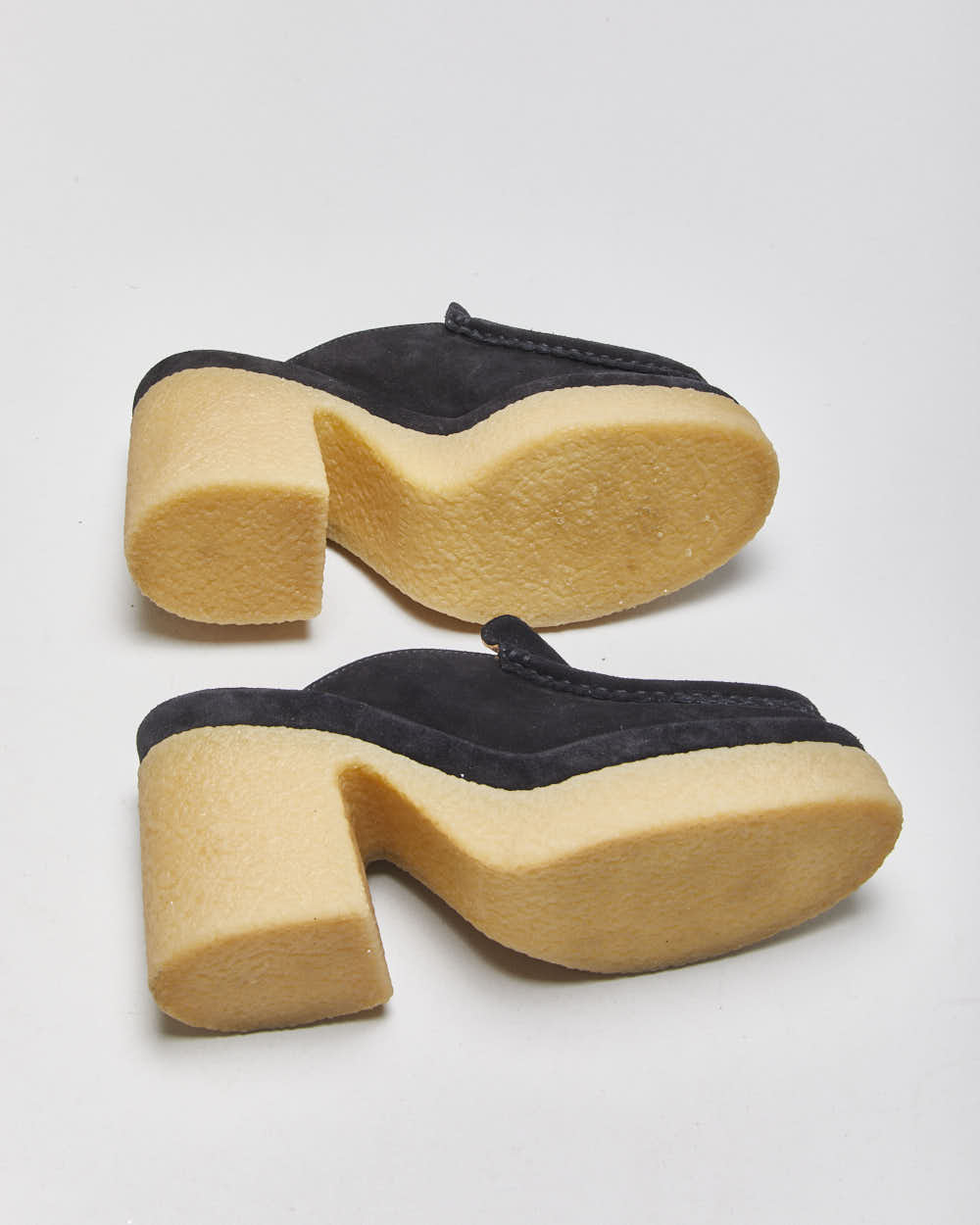 Chloe Jamie Platform Suede Loafer Mules - UK5