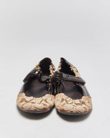 Vintage Coach Signature Mary Jane Ballet Flats - UK6