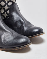 Vintage Coach Chrissi Signiature Tall Leather Riding Boots - UK7.5