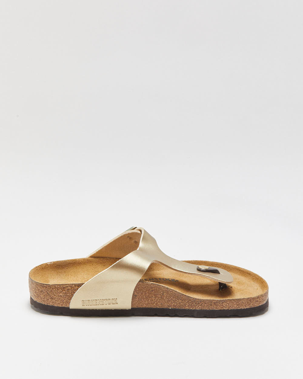 Birkenstock Gizeh Metallic Gold Sandals - UK8