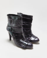 Vintage Y2K 2000s Miss Sixty Strappy Leather Heeled Ankle Boots - UK7