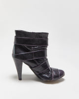 Vintage Y2K 2000s Miss Sixty Strappy Leather Heeled Ankle Boots - UK7