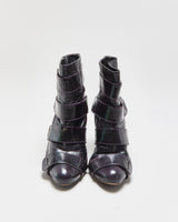 Vintage Y2K 2000s Miss Sixty Strappy Leather Heeled Ankle Boots - UK7