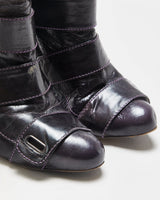 Vintage Y2K 2000s Miss Sixty Strappy Leather Heeled Ankle Boots - UK7