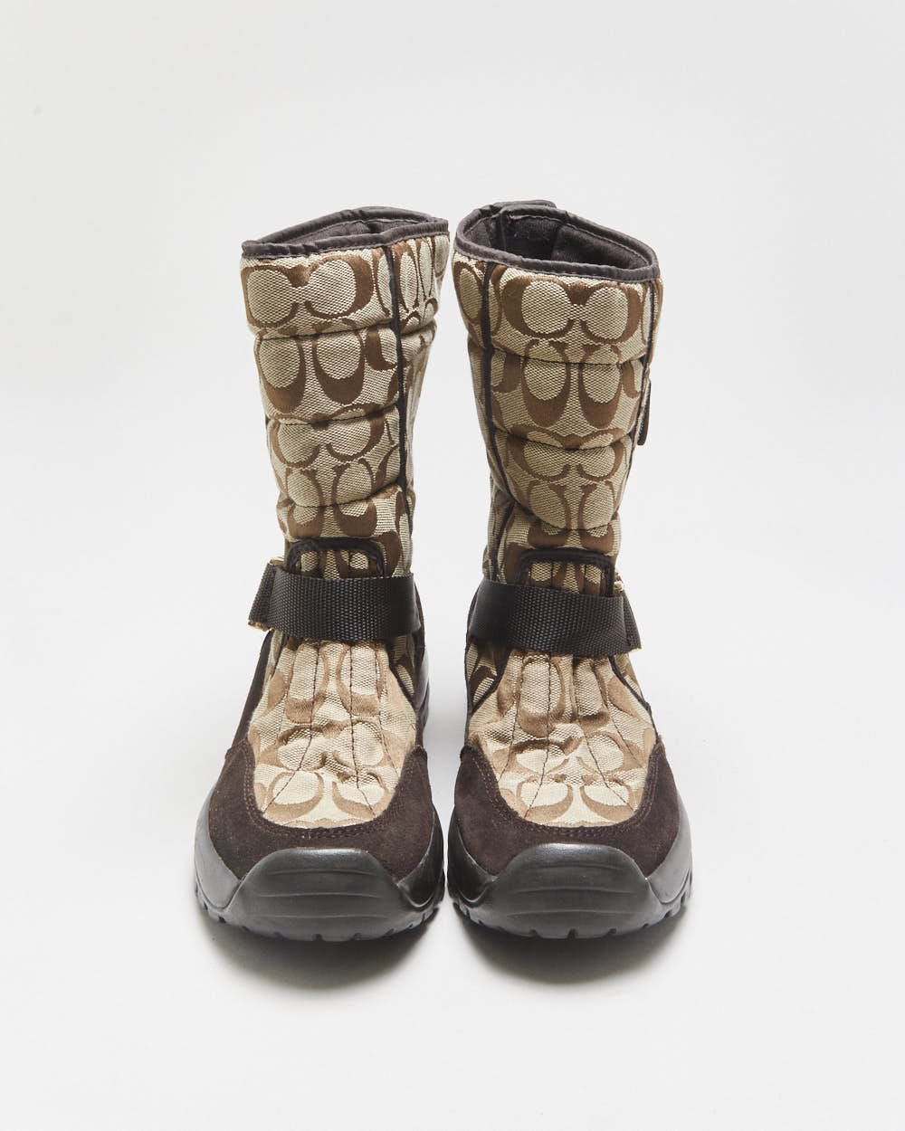 Vintage Y2K 2000s Coach Signature Vibram Sole Snow Boots - UK4.5