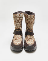 Vintage Y2K 2000s Coach Signature Vibram Sole Snow Boots - UK4.5