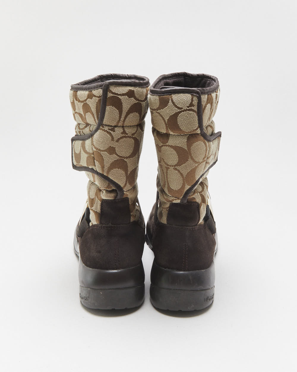 Vintage Y2K 2000s Coach Signature Vibram Sole Snow Boots - UK4.5