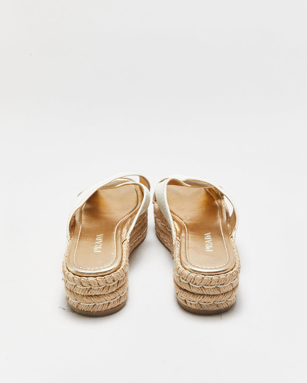 Prada Platform Espadrille Sandals - UK5.5