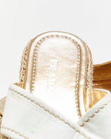 Prada Platform Espadrille Sandals - UK5.5