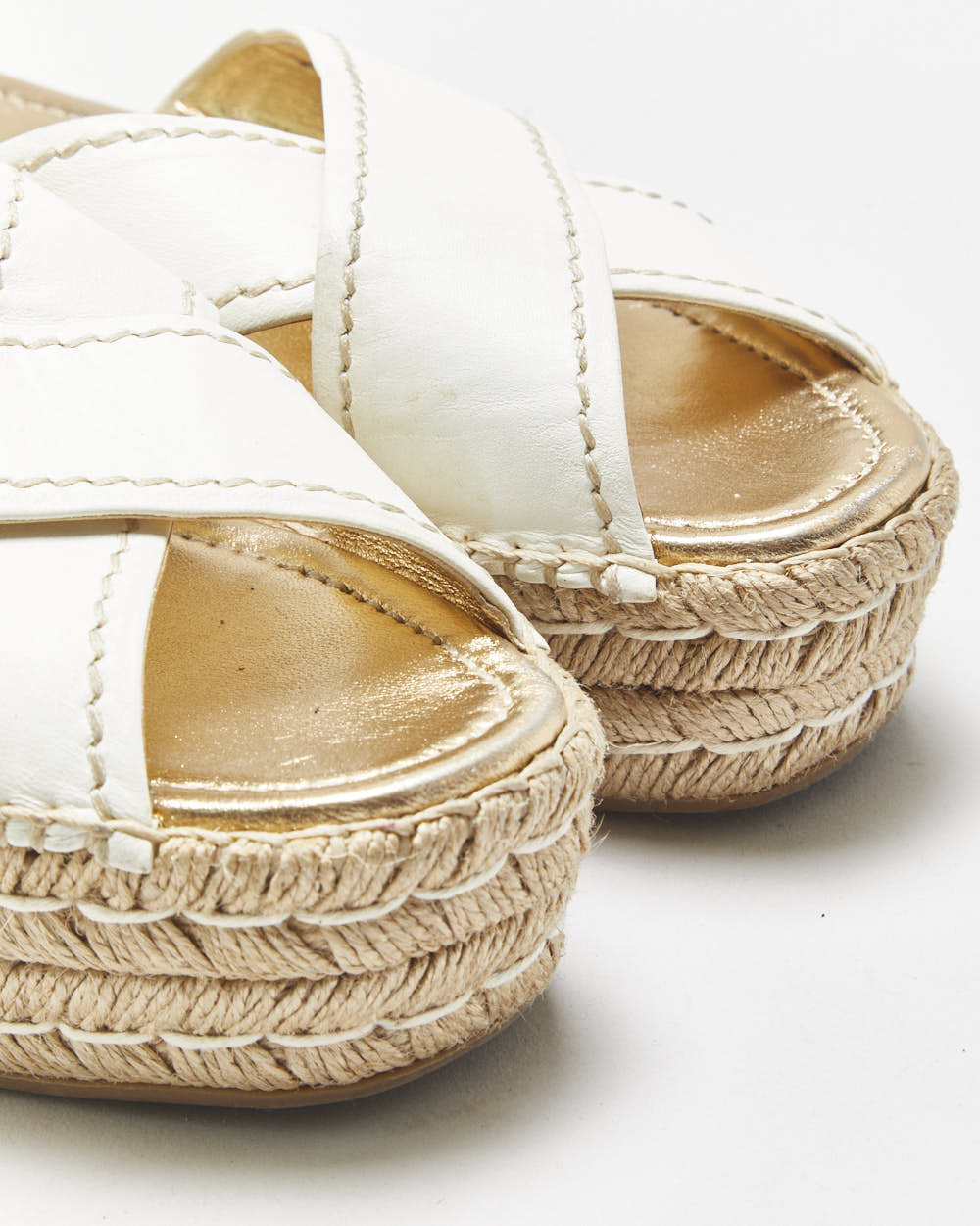 Prada Platform Espadrille Sandals - UK5.5