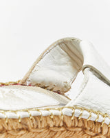 Vintage Y2K 2000s Burberry Espadrille Wedge Thong Sandals - UK5