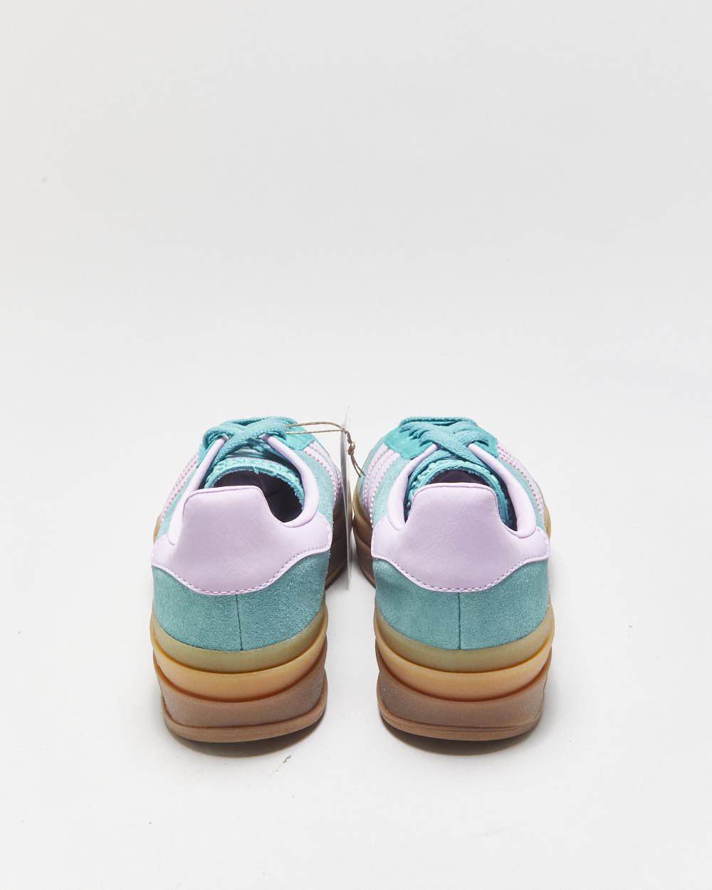 DSWT 2025 Adidas Gazelle Bold 'Clear Mint/Bliss Lilac' Platform Trainers - UK4.5