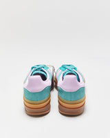 DSWT 2025 Adidas Gazelle Bold 'Clear Mint/Bliss Lilac' Platform Trainers - UK4.5