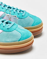 DSWT 2025 Adidas Gazelle Bold 'Clear Mint/Bliss Lilac' Platform Trainers - UK4.5