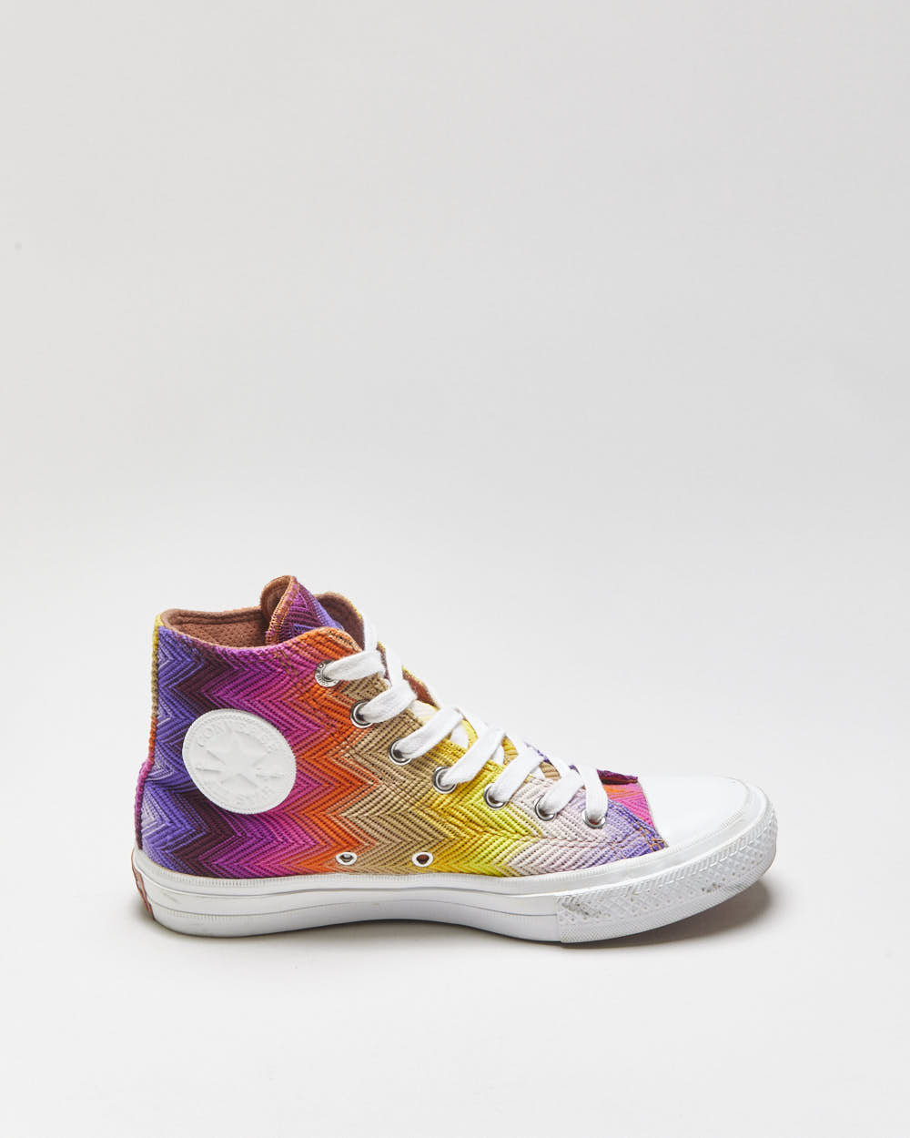 Converse x Missoni Rainbow Chevron Hi Top Trainers - UK6