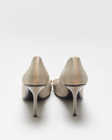 Gucci Satin Crystal Rhinestone Horsebit Peep Toe heels - UK5.5