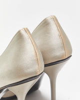 Gucci Satin Crystal Rhinestone Horsebit Peep Toe heels - UK5.5