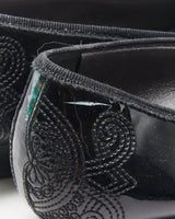 Vintage Prada Embroidered Patent Leather Heeled Ballet Flats - UK7.5