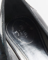 Vintage Prada Embroidered Patent Leather Heeled Ballet Flats - UK7.5