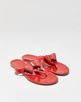 Salvatore Ferragamo Rubber Jelly Bow Flip Flop Sandals - UK6