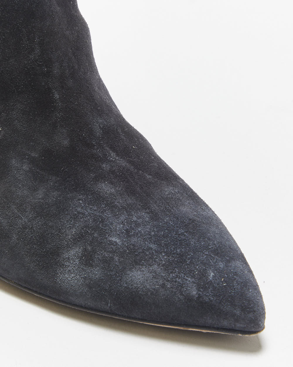 Paris Texas Suede Scrunch Patent Heel Calf Boots - UK4.5