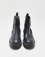 Kenzo Fur Lined Leather Chunky Chelsea Boots - UK5