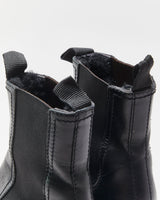 Kenzo Fur Lined Leather Chunky Chelsea Boots - UK5