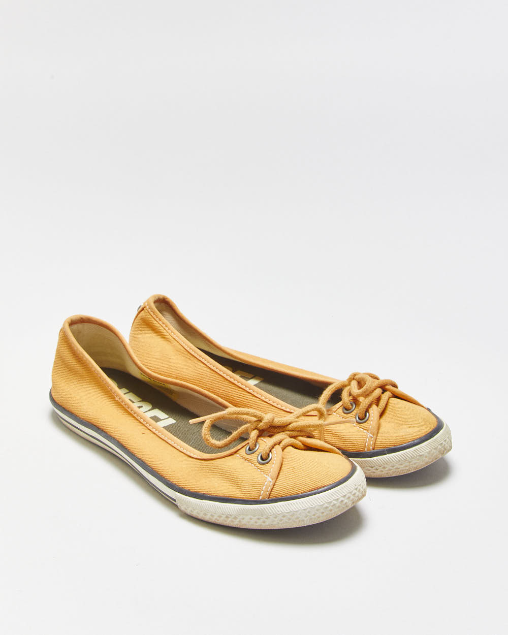 Vintage Y2K 2000s Diesel Lace-up Ballet Flats - UK3