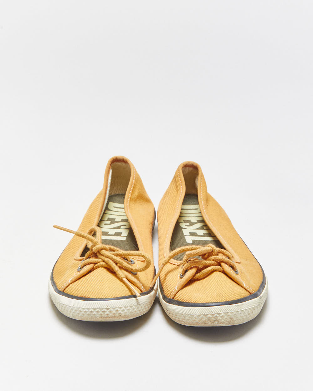 Vintage Y2K 2000s Diesel Lace-up Ballet Flats - UK3