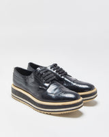 Prada Platform Wingtip Oxford Brogues - UK4.5
