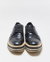 Prada Platform Wingtip Oxford Brogues - UK4.5