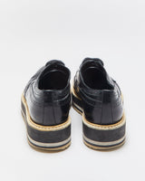 Prada Platform Wingtip Oxford Brogues - UK4.5