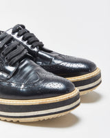 Prada Platform Wingtip Oxford Brogues - UK4.5