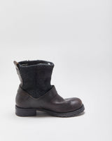 Woolrich Baltimore Leather &amp; Wool Buckle Boots - UK4.5