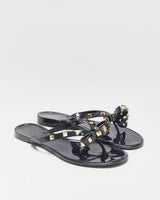Valentino Garavani Rockstud Rubber Jelly Flipflops - UK6