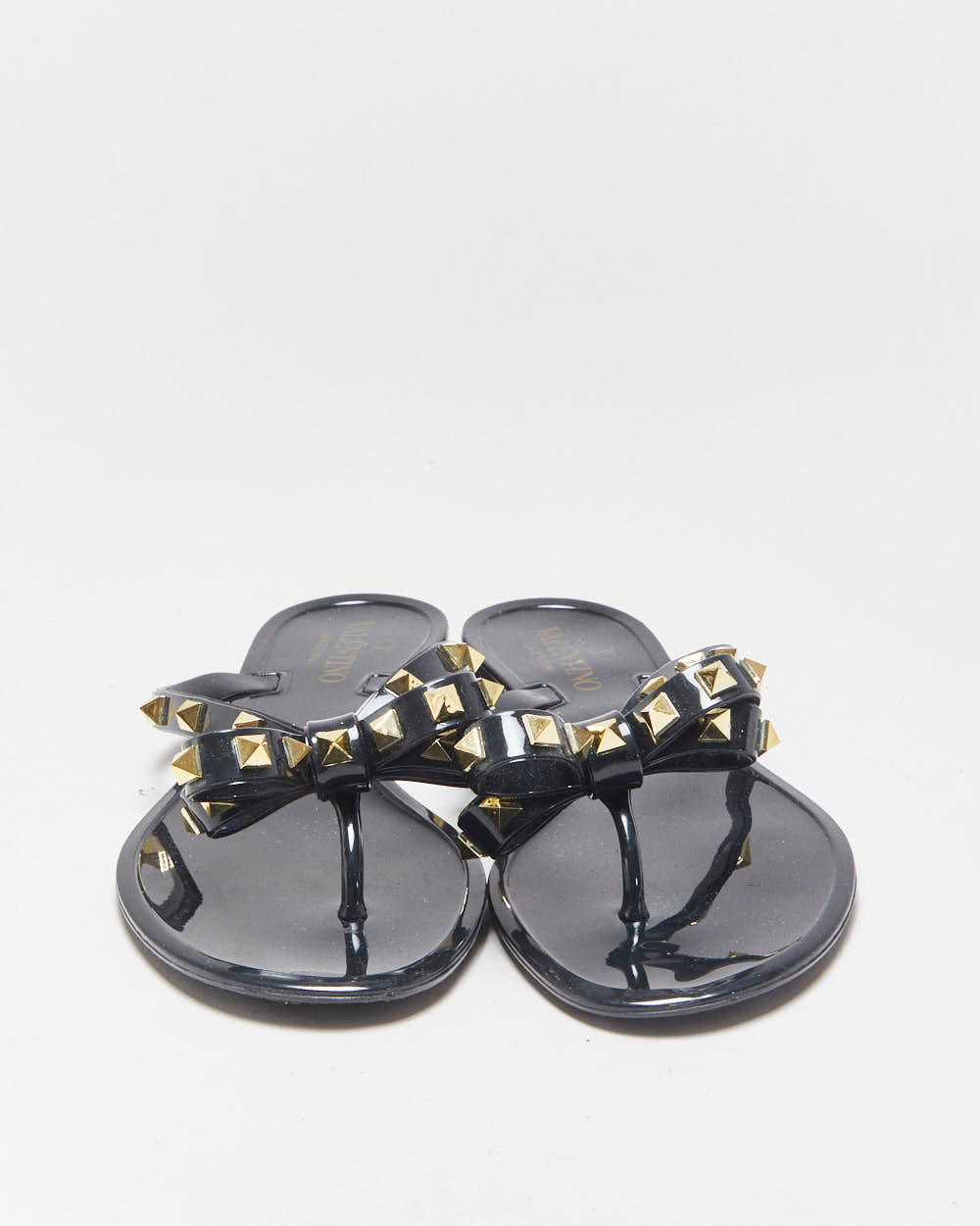 Valentino Garavani Rockstud Rubber Jelly Flipflops - UK6