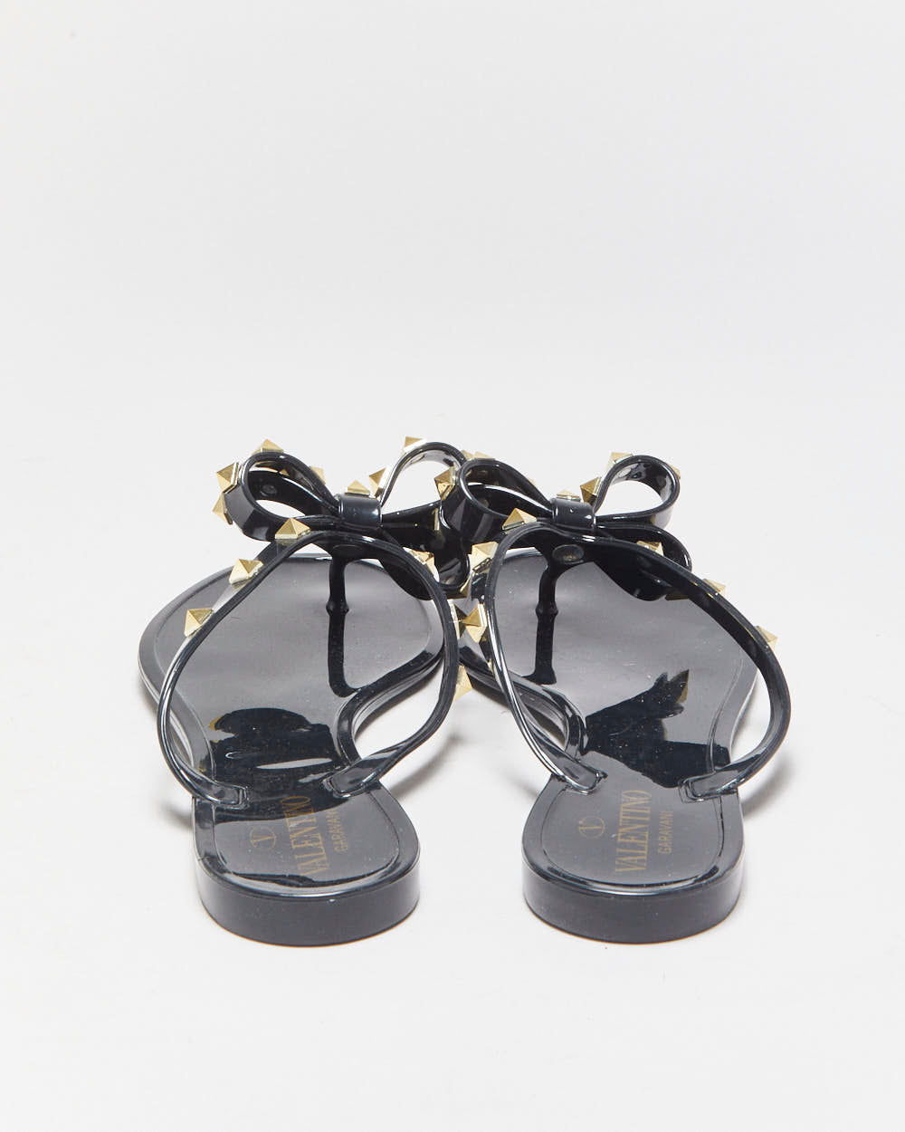 Valentino Garavani Rockstud Rubber Jelly Flipflops - UK6