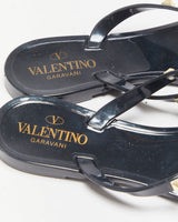 Valentino Garavani Rockstud Rubber Jelly Flipflops - UK6