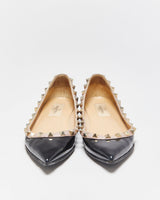 Valentino Garavani Rockstud Patent Leather Ballet Flats - UK2