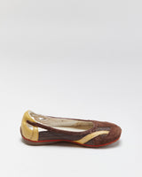 Vintage Y2K 00s Diesel Ballerikah Cut-out Ballet Flats - UK3