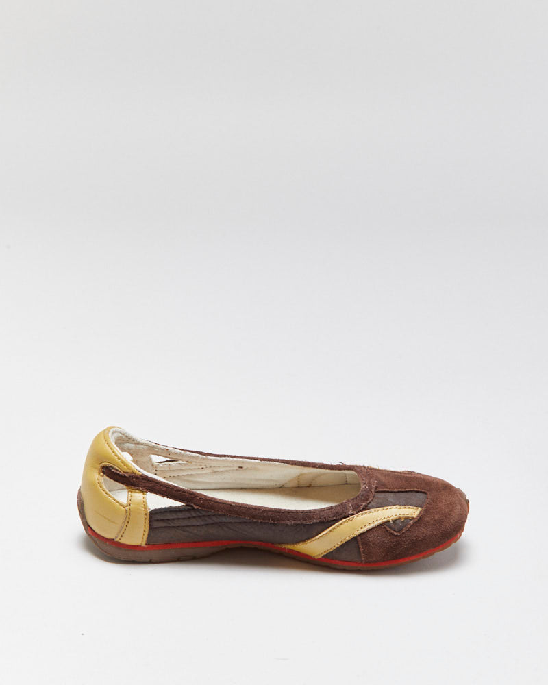 Vintage Y2K 00s Diesel Ballerikah Cut-out Ballet Flats - UK3