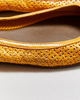 Bottega Veneta Perforated Patent Leather Ballet Flats - UK5.5