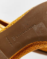 Bottega Veneta Perforated Patent Leather Ballet Flats - UK5.5