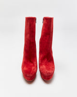 Christian Louboutin Taclou Suede Studded Ankle Boots - UK2.5