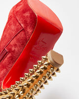 Christian Louboutin Taclou Suede Studded Ankle Boots - UK2.5